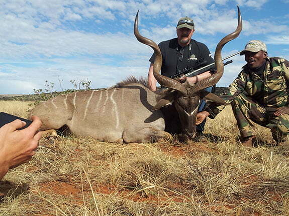 Shepherd Customer on Safari with V1A long range hunting scope