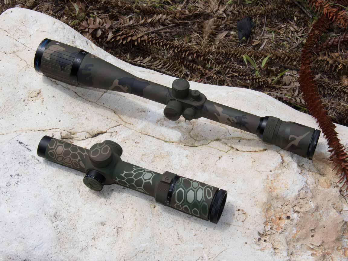 Shepherd Scopes Offers Cerakote Services in a Variety of Colors and Patterns on our riflescopes