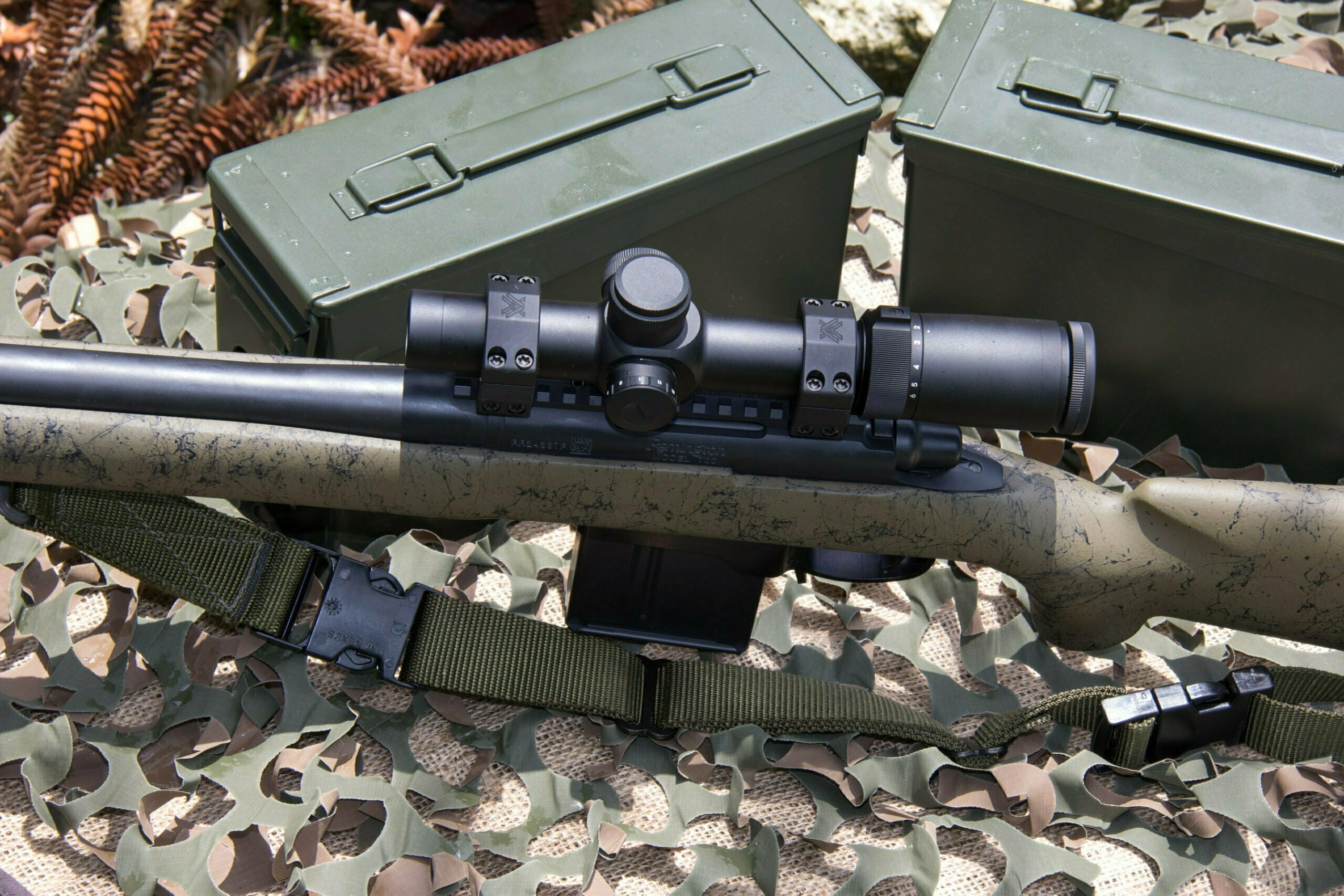 Shepherd Phantom T1 1x6-24 CQB Tactical Rifle Scope Mounted on Remington 700. Good out to 1000 yards!